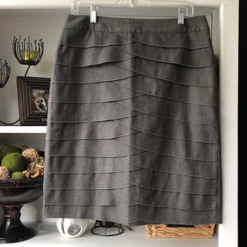 Charcoal pencil skirt